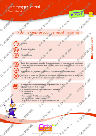 Page 1 de la fiche