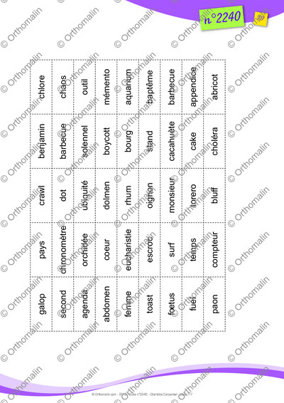 Page 7 de la fiche
