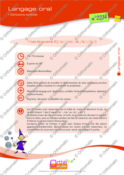 Page 1 de la fiche