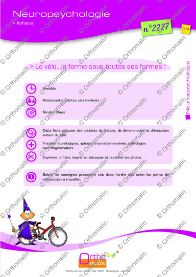 Page 1 de la fiche