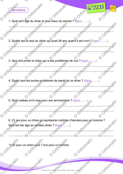 Page 3 de la fiche