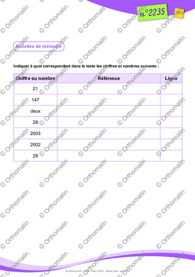 Page 7 de la fiche