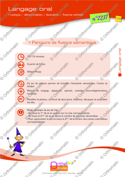 Page 1 de la fiche