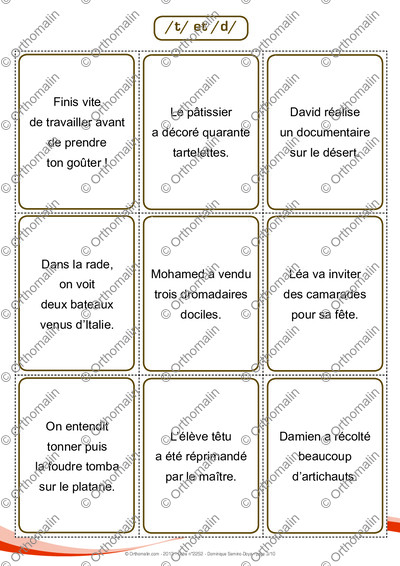 Page 3 de la fiche