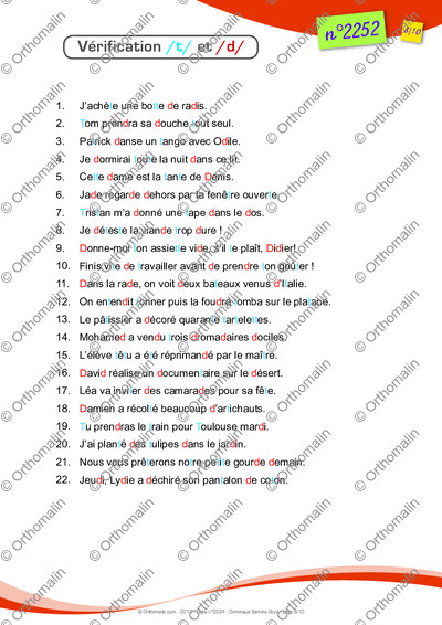 Page 8 de la fiche