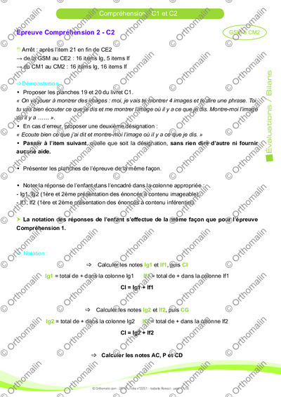 Page 11 de la fiche