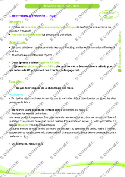Page 15 de la fiche