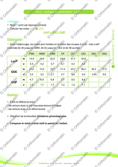 Page 6 de la fiche