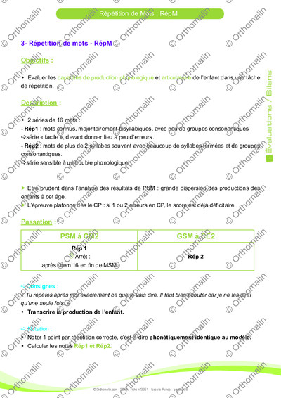 Page 7 de la fiche