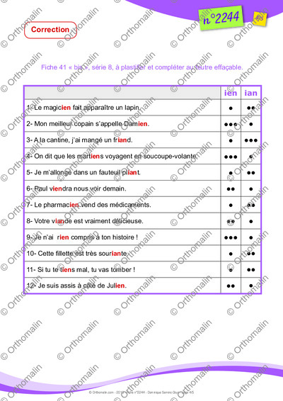 Page 4 de la fiche