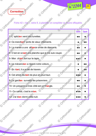 Page 5 de la fiche