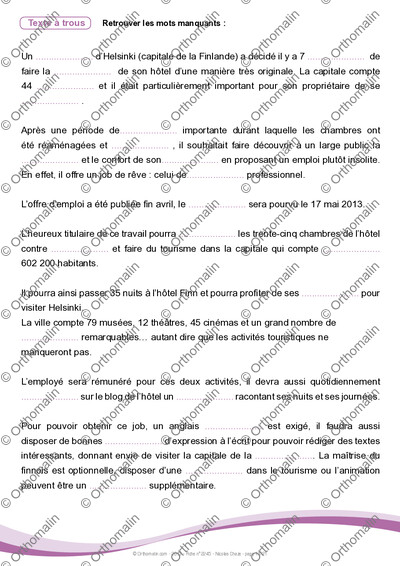 Page 11 de la fiche