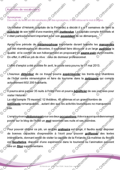 Page 13 de la fiche