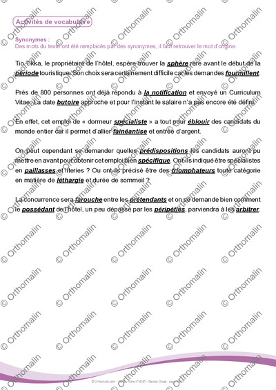 Page 14 de la fiche