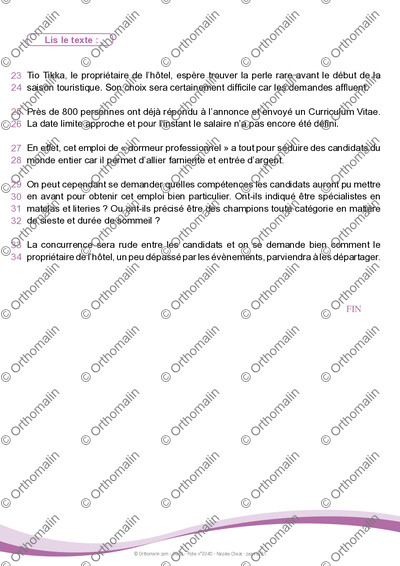 Page 3 de la fiche