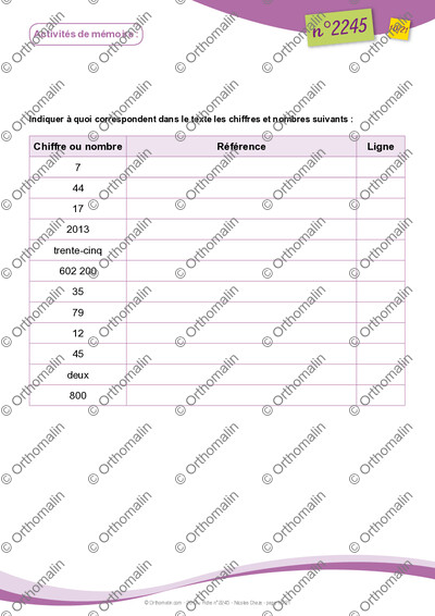Page 10 de la fiche