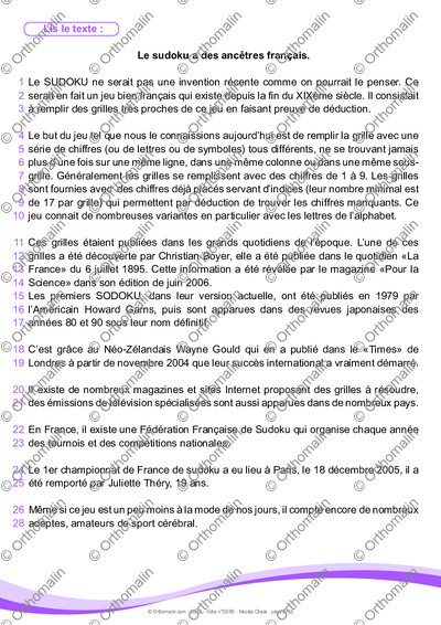 Page 2 de la fiche