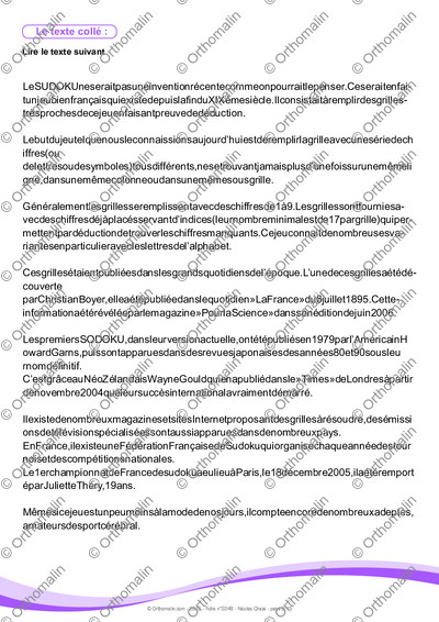 Page 3 de la fiche