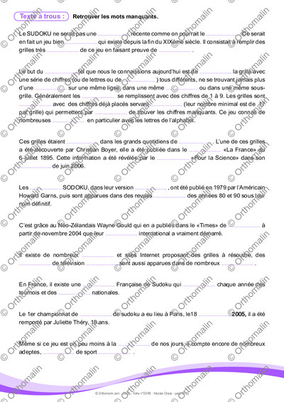 Page 8 de la fiche