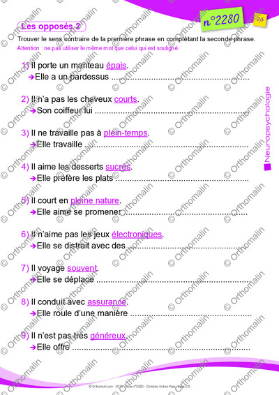 Page 2 de la fiche