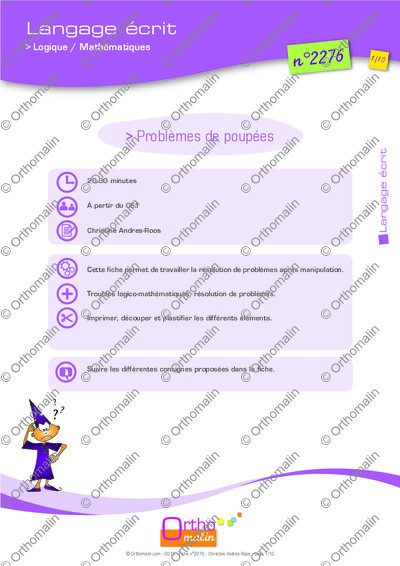 Page 1 de la fiche