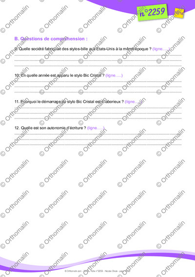 Page 10 de la fiche