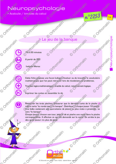 Page 1 de la fiche