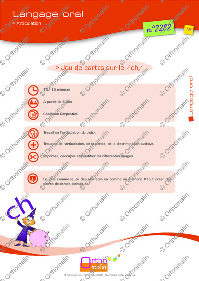 Page 1 de la fiche