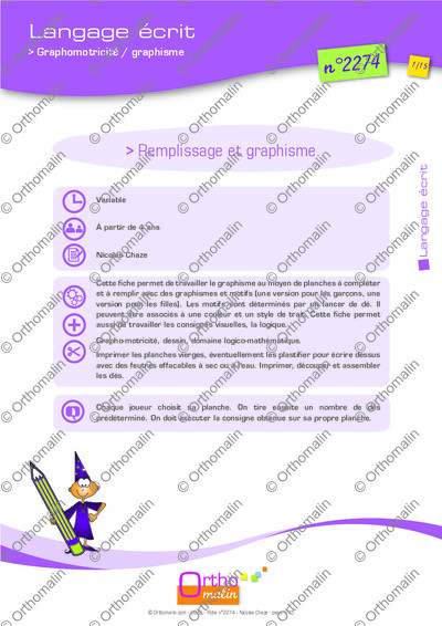 Page 1 de la fiche