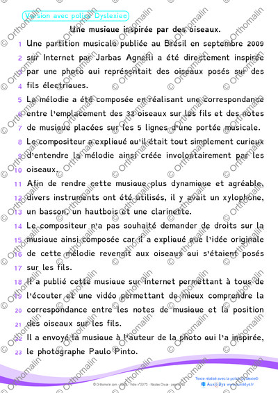 Page 3 de la fiche