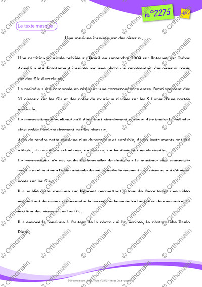 Page 5 de la fiche