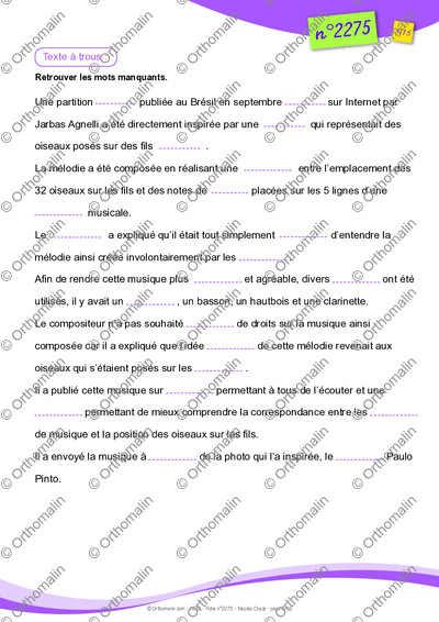 Page 8 de la fiche