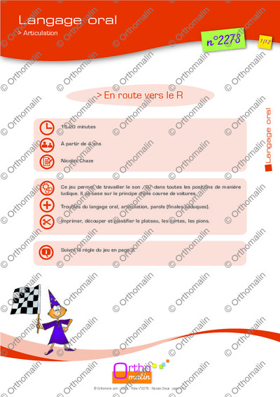 Page 1 de la fiche
