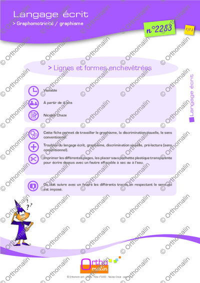 Page 1 de la fiche
