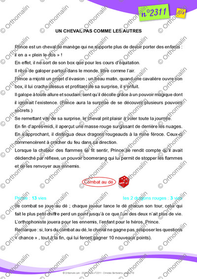 Page 2 de la fiche