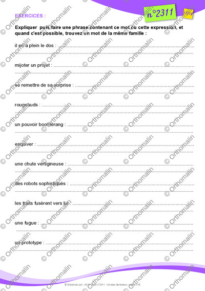 Page 11 de la fiche