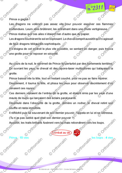 Page 3 de la fiche