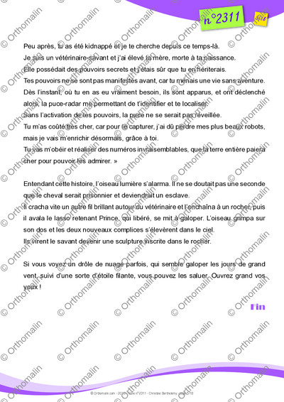 Page 5 de la fiche