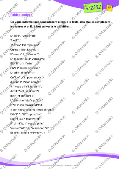 Page 3 de la fiche