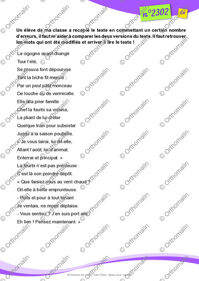 Page 6 de la fiche