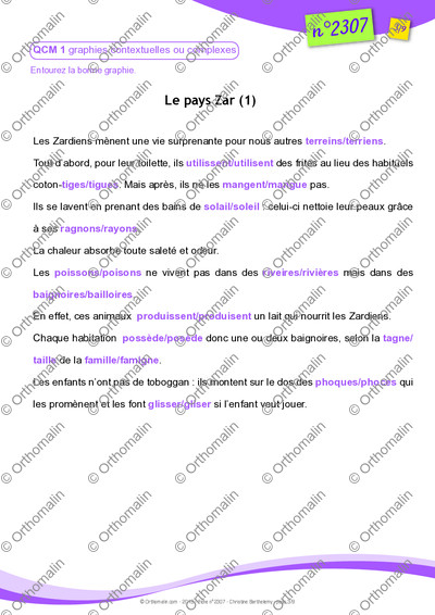 Page 3 de la fiche