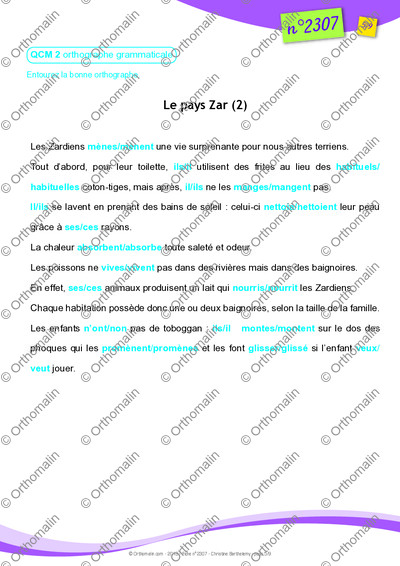 Page 5 de la fiche