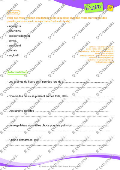 Page 8 de la fiche