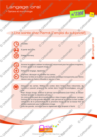 Page 1 de la fiche