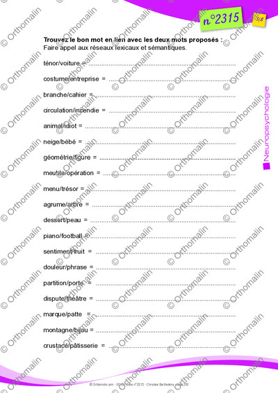 Page 3 de la fiche