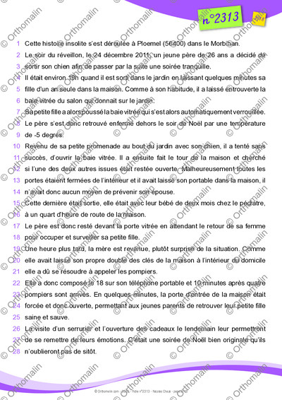 Page 2 de la fiche