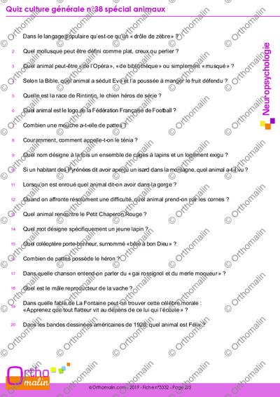 Page 2 de la fiche