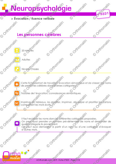 Page 1 de la fiche