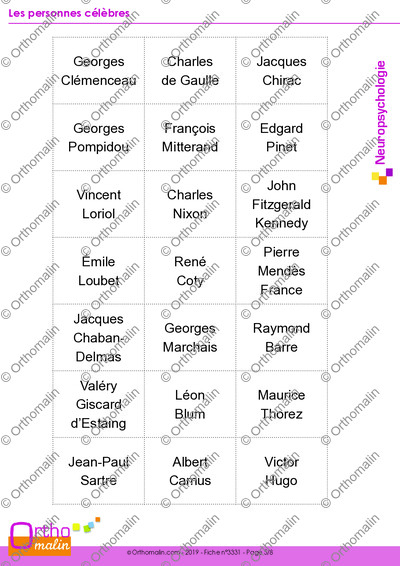 Page 5 de la fiche