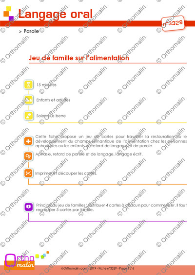 Page 1 de la fiche